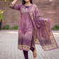 Mauve Jamdani Cotton Straight Fit Kurta And Dupatta