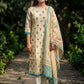 Cream Jamdani Cotton Festive Kurta And Dupatta
