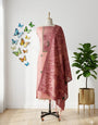 Pink Jamdani Cotton Weaving Suit With Dupatta Unstitched